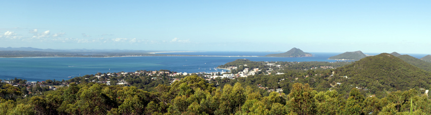 panorama of Port Stephens