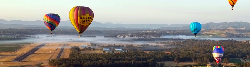 Hot air balloon in Sydney Camden