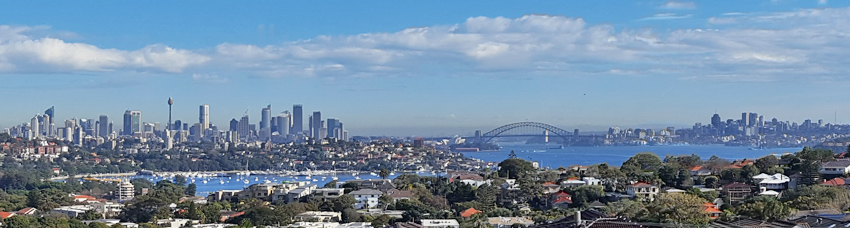panorama of sydney harbour