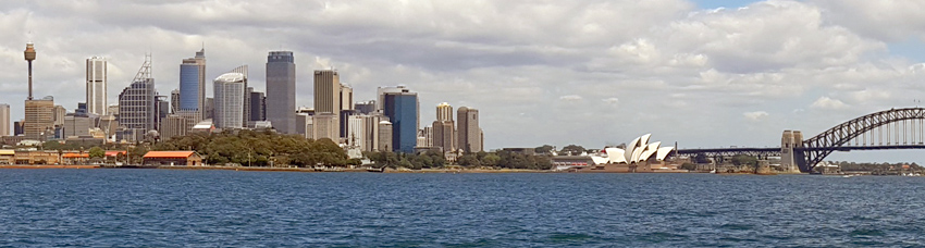 panorama of Sydney Harbour