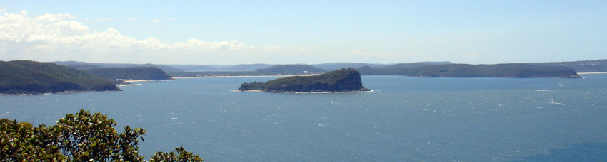 panorama of Ku-ring-gai Chase National Park bays