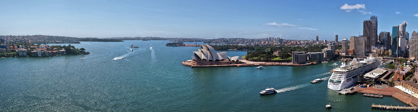 panorama of sydney harbour